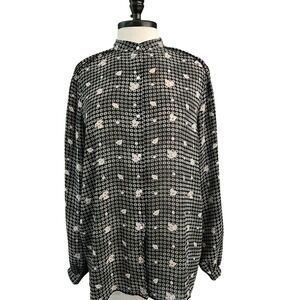 Givenchy for Chesa‎ Vintage Long Sleeve Blouse Women's Size 14